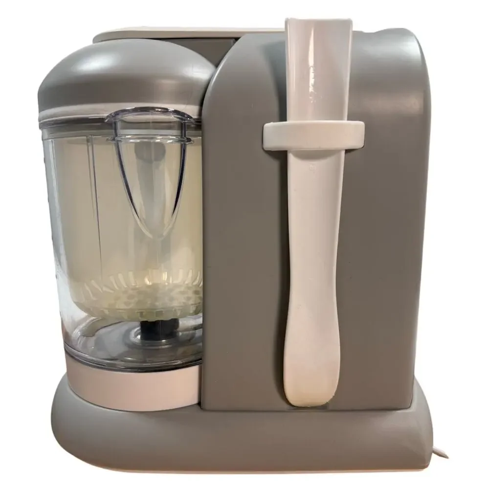 BEABA Babycook Baby Food Maker 4-in-1 Steam Blend Reheat Cloud Gray